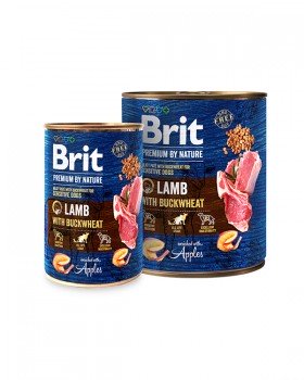 Brit Premium by Nature ягня з гречкою