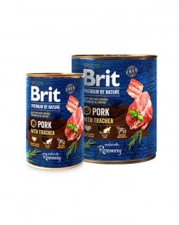 Brit Premium by Nature свинина зі свинячою трахеєю