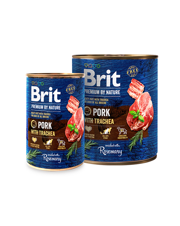 Brit Premium by Nature свинина зі свинячою трахеєю