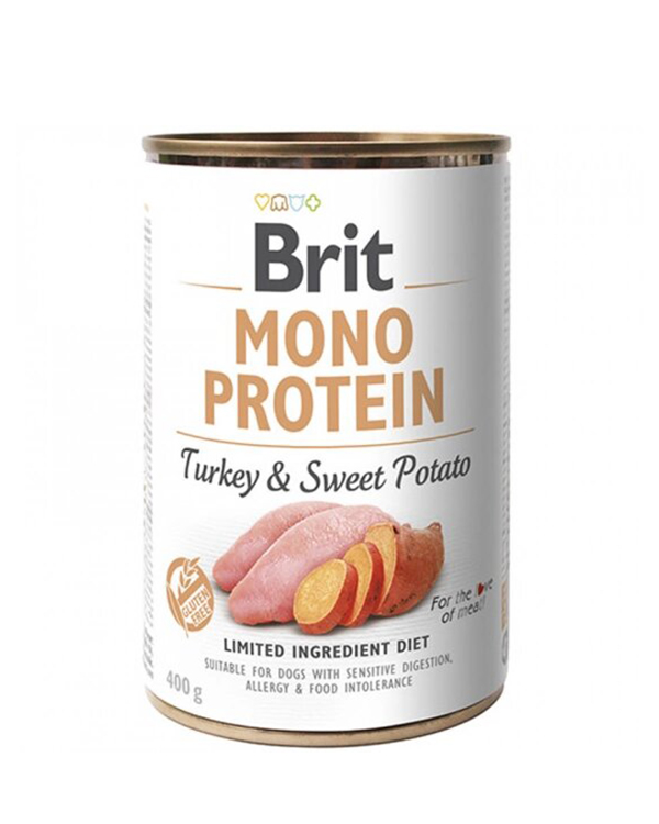 Brit Mono Protein Dog з індичкою і бататом 400 g