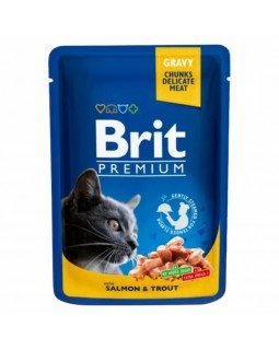 Brit Premium Cat Pouches Лосось і форель