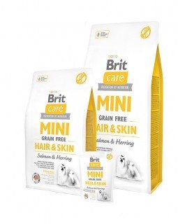 Brit Care GF Mini Hair & Skin (д/собак малих порід) здорова шкіра і шерсть