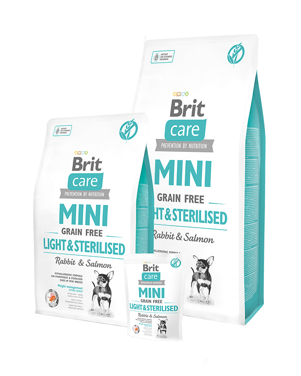 Brit Care GF Mini Light & Sterilised (д/собак малих порід) контроль ваги