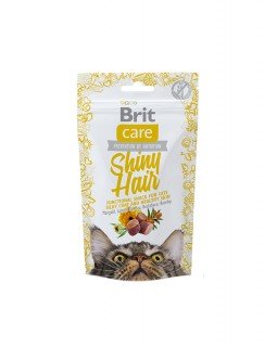 Brit Care Cat Snack Shiny Hair Для підтримки краси шерсті кішок з лососем Brit Care Cat Snack Shiny Hair Для підтримки краси шерсті кішок з лососем