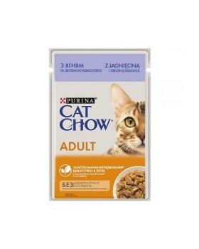  Purina Cat Chow с ягненком и зеленой фасолью в желе