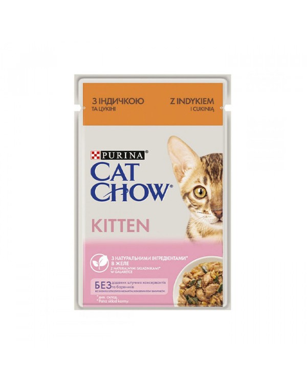  Purina Cat Chow Kitten для котят с индейкой и кабачками