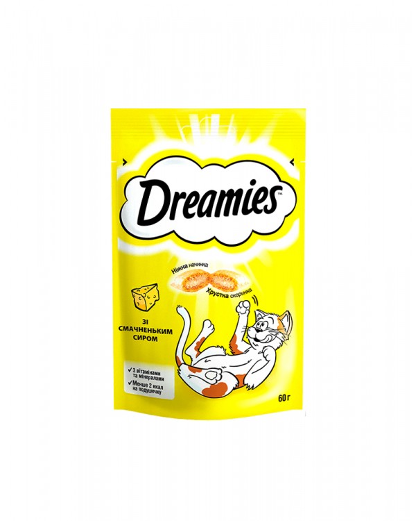 Dreamies Cheese Подушечки для кішок з сиром Dreamies Cheese Подушечки для кішок з сиром