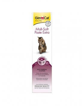 GimCat Паста Malt-Soft Extra вітамінізована паста для виведення шерсті зі шлунка кішок