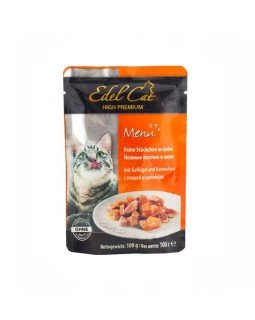 Edel Cat Для взрослых котов с мясом птицы и кролика в желе