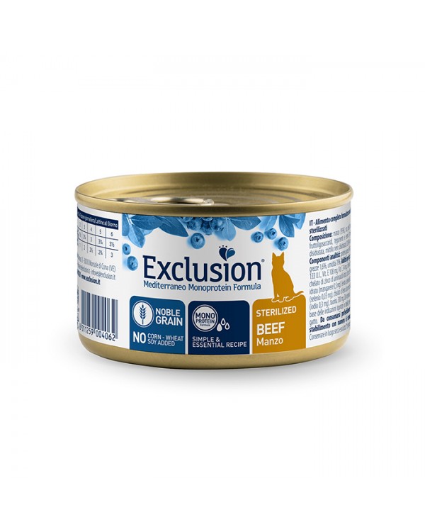 Exclusion Cat Sterilized Beef Консерва для стерилізованих котів з яловичиною
