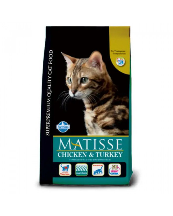 Farmina Matisse Cat Chicken & Turkey Сухий корм з куркою та індичкою для дорослих кішок