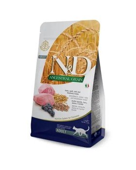 Farmina N&D Low Grain Cat Lamb & Blueberry Adult низькозерновий сухий корм з ягням та чорницею для дорослих котів