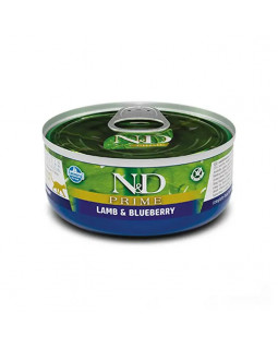 Farmina N&D Grain Free Prime Lamb Adult консерви для кішок з ягням та чорницею