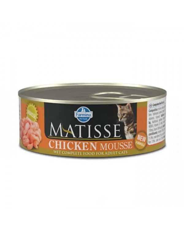 Farmina Matisse Cat Mousse Chicken консерва для котів з куркою, паштет Farmina Matisse Cat Mousse Chicken консерва для котів з куркою, паштет