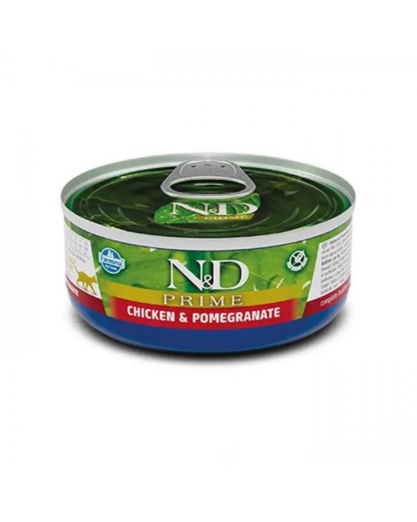 Farmina N&D Grain Free Prime Chicken Adult консерви для кішок з куркою та гранатом