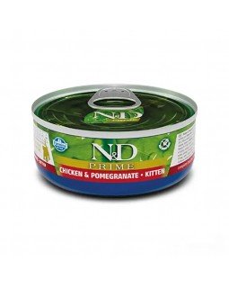 Farmina N&D Grain Free Prime Chicken Kitten консерва для кошенят з куркою та гранатом
