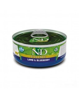 Farmina N&D Grain Free Prime Lamb Adult консерви для кішок з ягням та чорницею