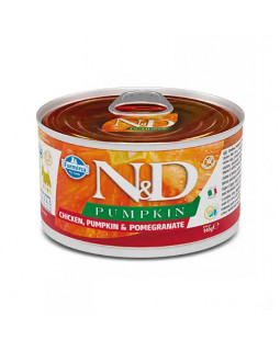 Farmina N&D Pumpkin GF Adult Mini Chicken, Pumpkin & Pomegranate беззерновий консервований корм з куркою, гарбузом та гранатом для дорослих собак дрібних порід