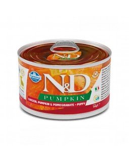 Farmina N&D Grain Free Pumpkin Puppy Mini Chicken Беззерновий консервований корм з куркою, гарбузом та гранатом для цуценят дрібних порід Farmina N&D Grain Free Pumpkin Puppy Mini Chicken Беззерновий консервований корм з куркою, гарбузом та гранатом для цуценят дрібних порід