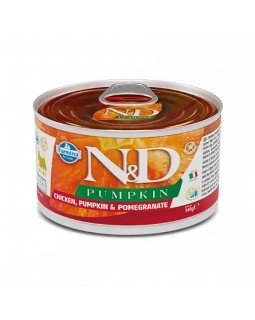 Farmina N&D Pumpkin GF Adult Mini Chicken, Pumpkin & Pomegranate беззерновий консервований корм з куркою, гарбузом та гранатом для дорослих собак дрібних порід