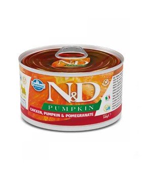 Farmina N&D Pumpkin GF Adult Mini Chicken, Pumpkin & Pomegranate беззерновий консервований корм з куркою, гарбузом та гранатом для дорослих собак дрібних порід