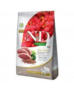 Farmina N&D Quinoa Neutered Adult Medium & Maxi Сухий корм для стерилізованих собак середніх та великих порід з качкою, кіноа, броколі та спаржею Farmina N&D Quinoa Neutered Adult Medium & Maxi Сухий корм для стерилізованих собак середніх та великих порід з качкою, кіноа, броколі та спаржею
