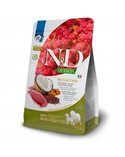 Farmina N&D Quinoa Skin & Coat Adult Medium & Maxi Сухий корм для собак середніх і великих порід при харчовій алергії з качкою, кіноа, кокосом та куркумою Farmina N&D Quinoa Skin & Coat Adult Medium & Maxi Сухий корм для собак середніх і великих порід при харчовій алергії з качкою, кіноа, кокосом та куркумою
