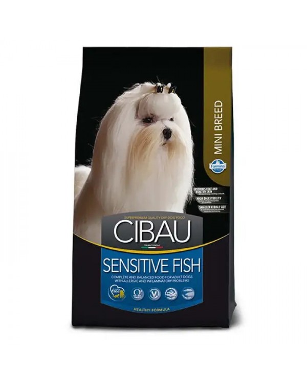 Farmina Cibau Sensitive Fish Mini сухий корм із рибою для собак маленьких порід із чутливим травленням