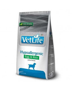 Farmina Dog Vet Life Hypoallergenic Egg&Rice Сухий лікувальний корм для собак при харчовій алергії з яйцем та рисом
