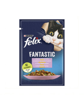 Felix Fantastic с форелью и зеленым горошком в желе