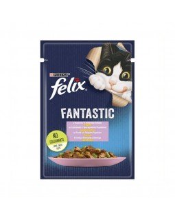 Felix Fantastic с форелью и зеленым горошком в желе