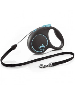 Flexi Black Design М рулетка-поводок до 20 кг/5 метра(трос)-foto2