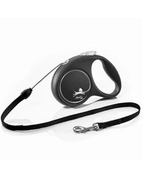 Flexi Black Design М рулетка-поводок до 20 кг/5 метра(трос)-foto3