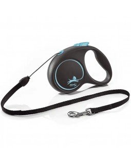 Flexi Black Design М рулетка-поводок до 20 кг/5 метра(трос)-foto2