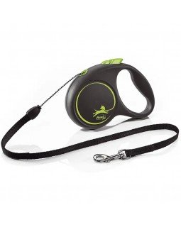 Flexi Black Design М рулетка-поводок до 20 кг/5 метра(трос)