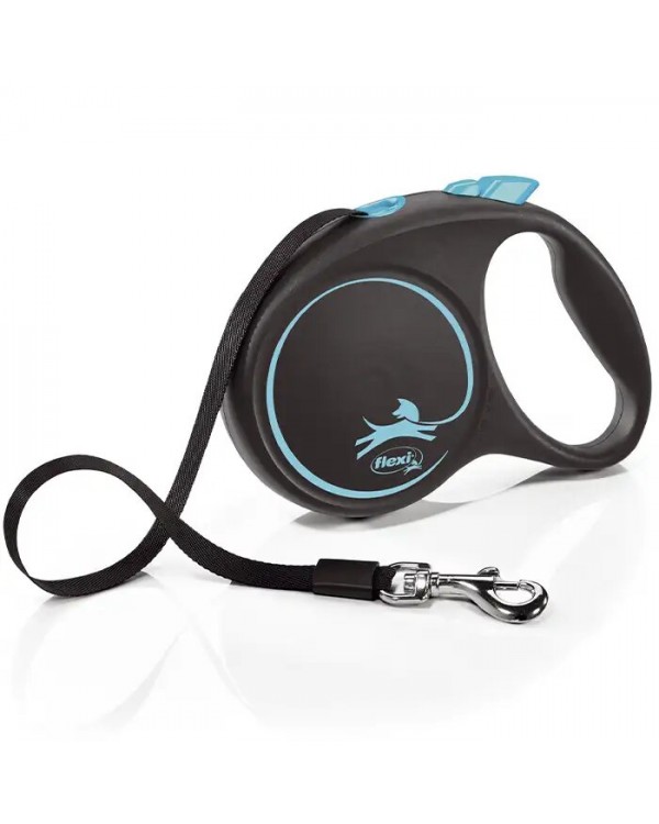 Flexi Black Design L рулетка-поводок до 50 кг/5 метра(лента)