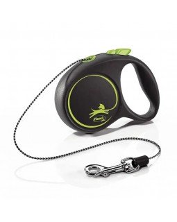 Flexi Black Design ХS рулетка-поводок до 8 кг/3 метра(трос)-foto4