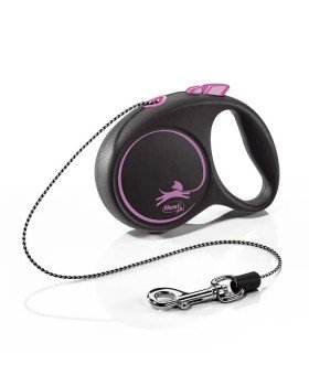 Flexi Black Design ХS рулетка-поводок до 8 кг/3 метра(трос)-foto3