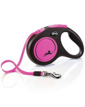 Flexi Neon М рулетка-поводок до 25 кг/5 метра (лента)-foto2