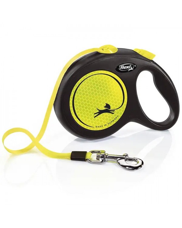 Flexi Neon L рулетка-поводок до 50 кг/5 метра (лента) Flexi Neon L рулетка-поводок до 50 кг/5 метра (лента)