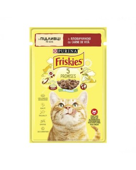 Friskies с говядиной кусочки в соусе