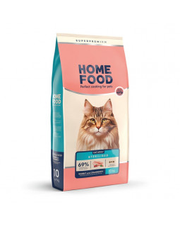 Home Food для кастрованих та стерилізованих котів з кроликом і журавлиною