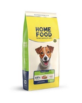 Home Food для активних собак та цуценят маленьких порід з ягням і рисом