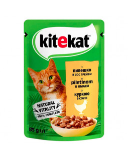 Kitekat Для котов с курицей в соусе