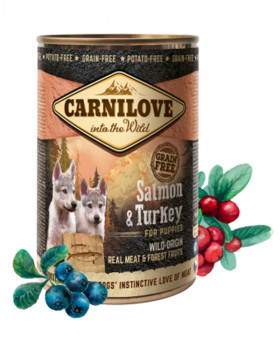 Carnilove Turkey & Salmon for Puppy для цуценят з лососем та індичкою