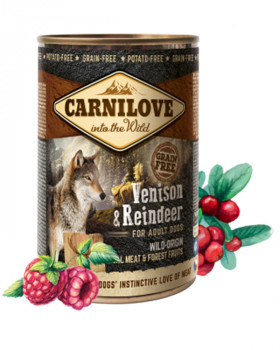 Carnilove Venison & Reindeer Dog Adult для дорослих собак з північним оленем