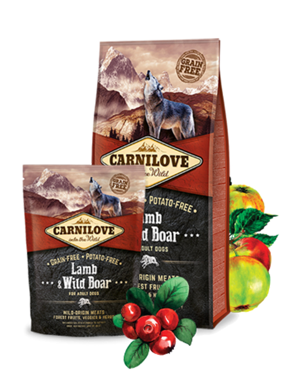 Carnilove Adult Lamb & Wild Boar для дорослих собак всіх порід з ягням і диким кабаном