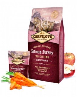Carnilove Cat Salmon & Turkey Kitten для кошенят з лососем та індичкою