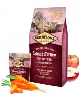 Carnilove Cat Salmon & Turkey Kitten для кошенят з лососем та індичкою