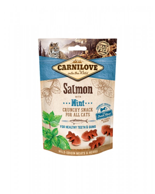 Carnilove Cat Crunchy Snack для котів з лососем і м'ятою